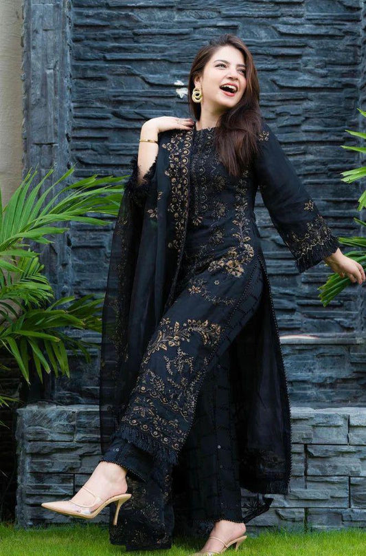 Fully Embroidered Collection Lawn 3Pc