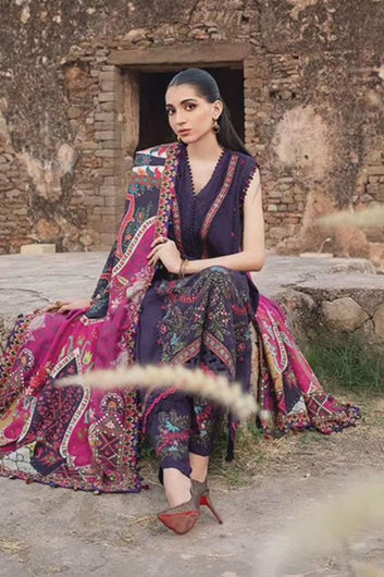 Heavy Embroidered Lawn 3Pc